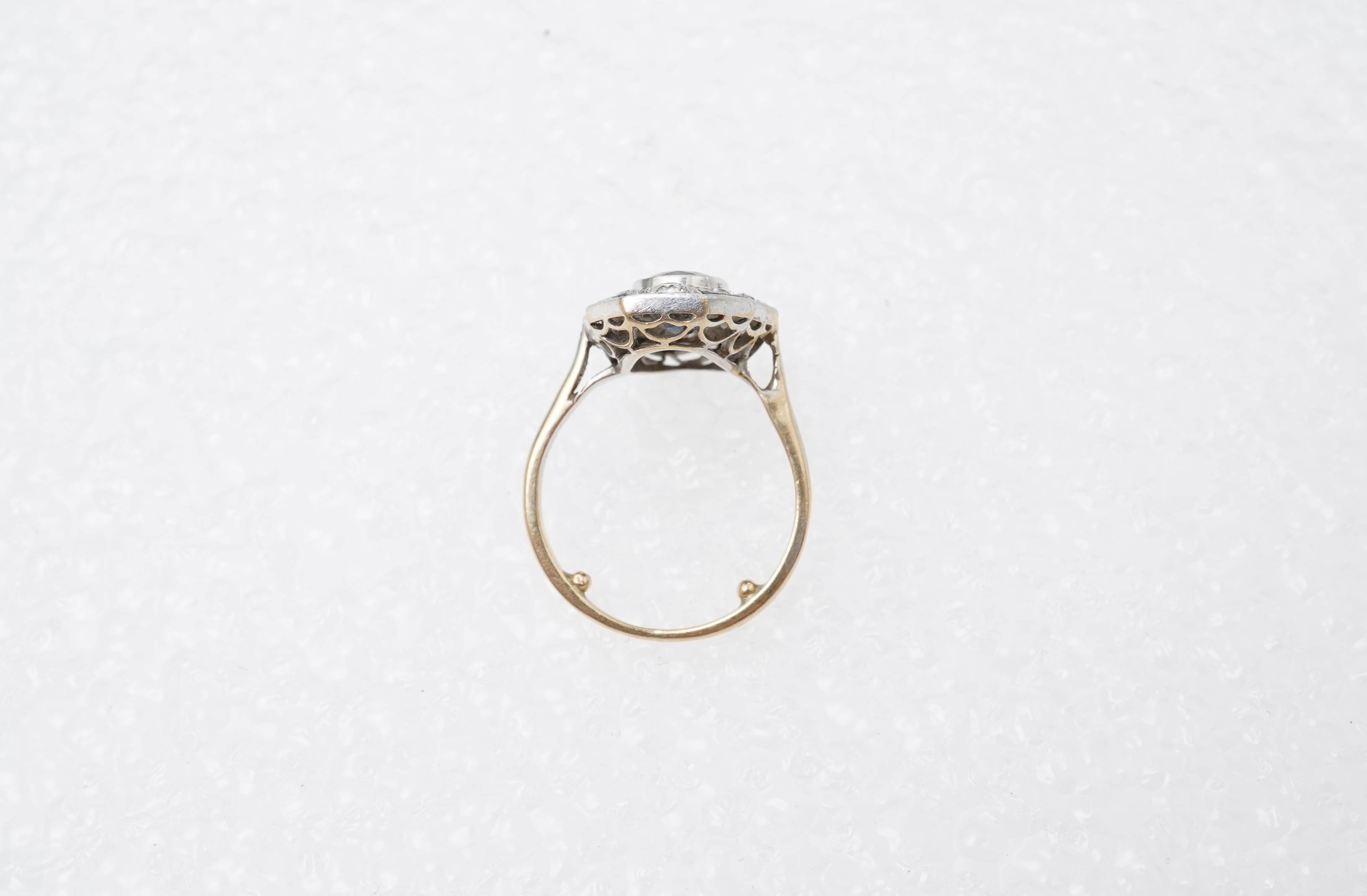 A sapphire and diamond ring